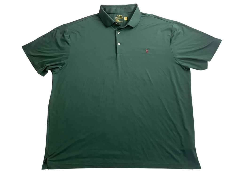 Polo Ralph Lauren Polo Shirt Mens 2XB Big Green Golf Performance Pony Logo